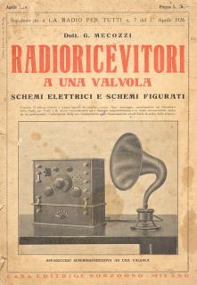 Mecozzi - Radioricevitori a una valvola